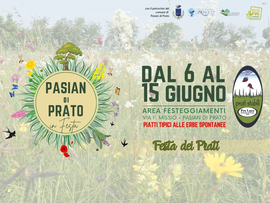 Svelato il programma completo di “Pasian di Prato in Festa 2025”